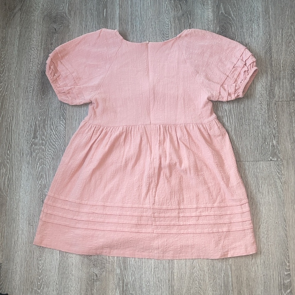 Altar’d State pink baby doll mini dress size small v neck party dress bridal - Picture 6 of 7